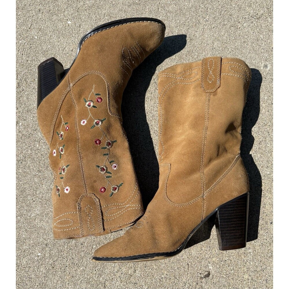 Anthropology Seychelles Western Boots Womens Sz 8 Embroidered Cowgirl Festival - Picture 3 of 16